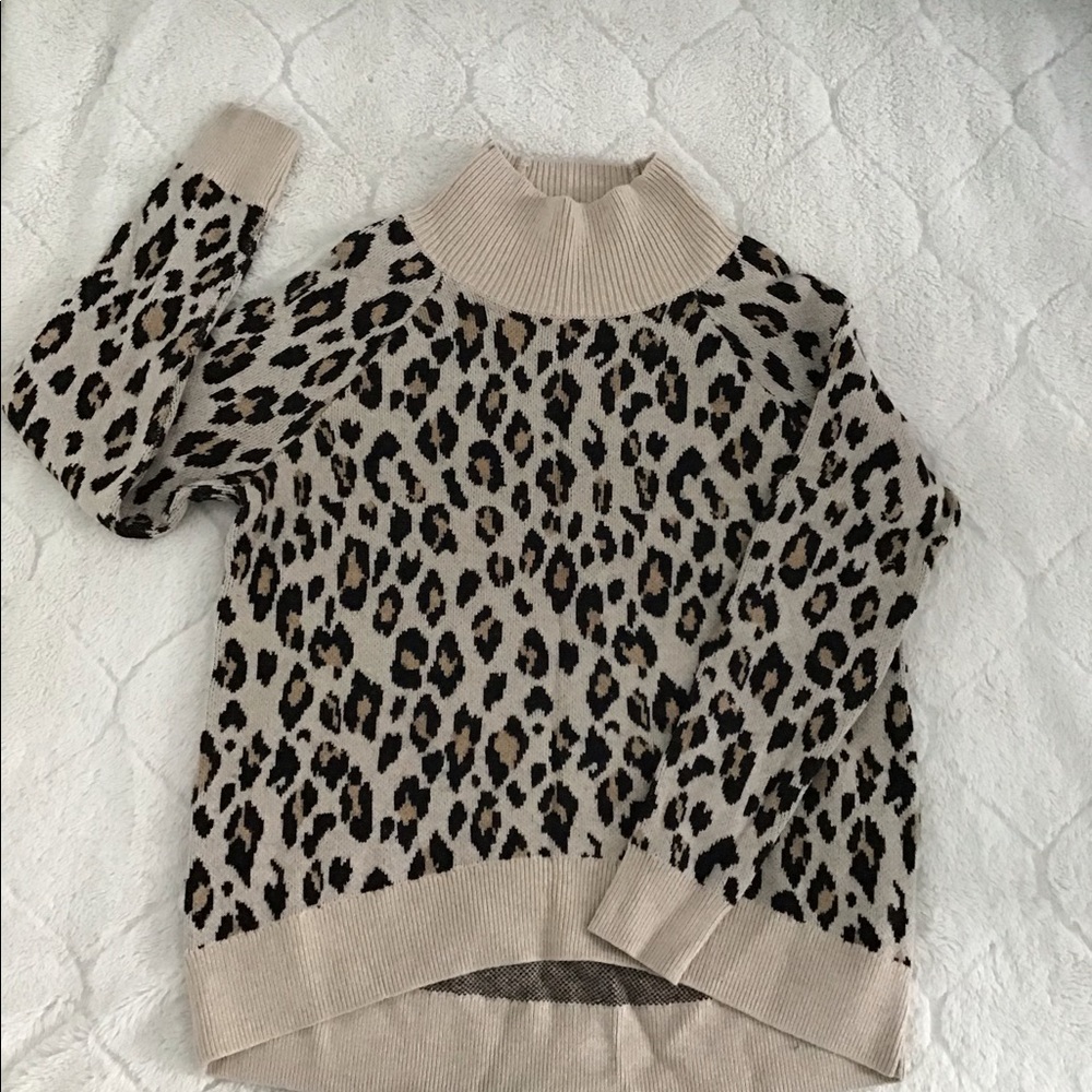 Leopard print sweater
